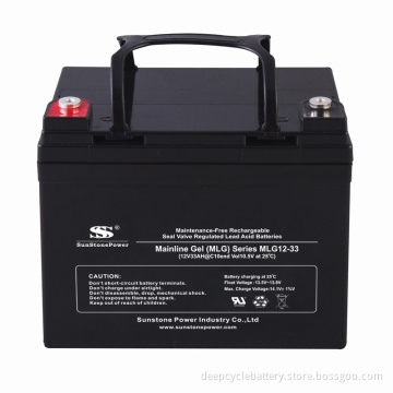 Gel Sealed Lead Acid Battery Mlg12-33 (12V 33ah))